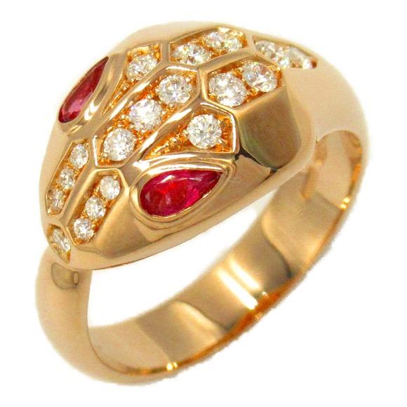 Bulgari Serpenti Ring Pink Gold Diamond - Picture 1 of 8